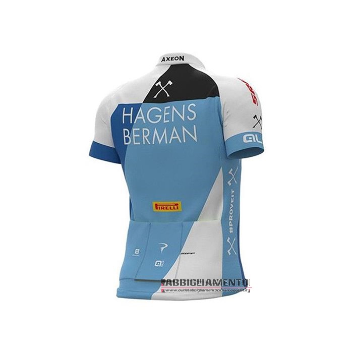 Abbigliamento Hagens Berman Axeon 2020 Manica Corta e Pantaloncino Con Bretelle Blu Bianco - Clicca l'immagine per chiudere